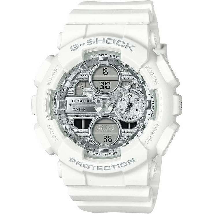 ROOK JAPAN:CASIO G-SHOCK WHITE & SILVER ANALOG DIGITAL LADIES WATCH GMA-S140VA-7AJF,JDM Watch,Casio G-Shock