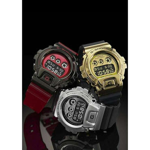 ROOK JAPAN:CASIO G-SHOCK METAL COVERED DIGITAL RED & BLACK MEN WATCH GM-6900B-4JF,JDM Watch,Casio G-Shock