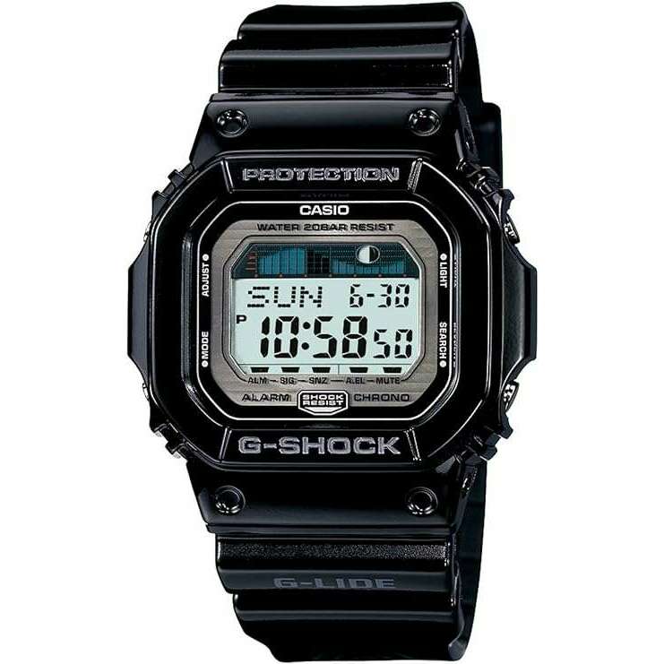 ROOK JAPAN:CASIO G-SHOCK G-LIDE TIDE GRAPH BLACK RUBBER STRAP DIGITAL DIAL MEN WATCH GLX-5600-1JF,JDM Watch,Casio G-Shock