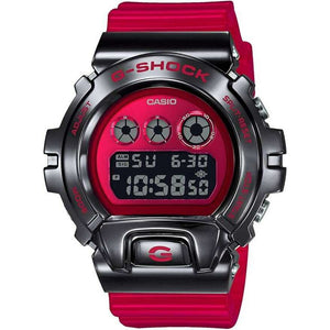 ROOK JAPAN:CASIO G-SHOCK METAL COVERED DIGITAL RED & BLACK MEN WATCH GM-6900B-4JF,JDM Watch,Casio G-Shock