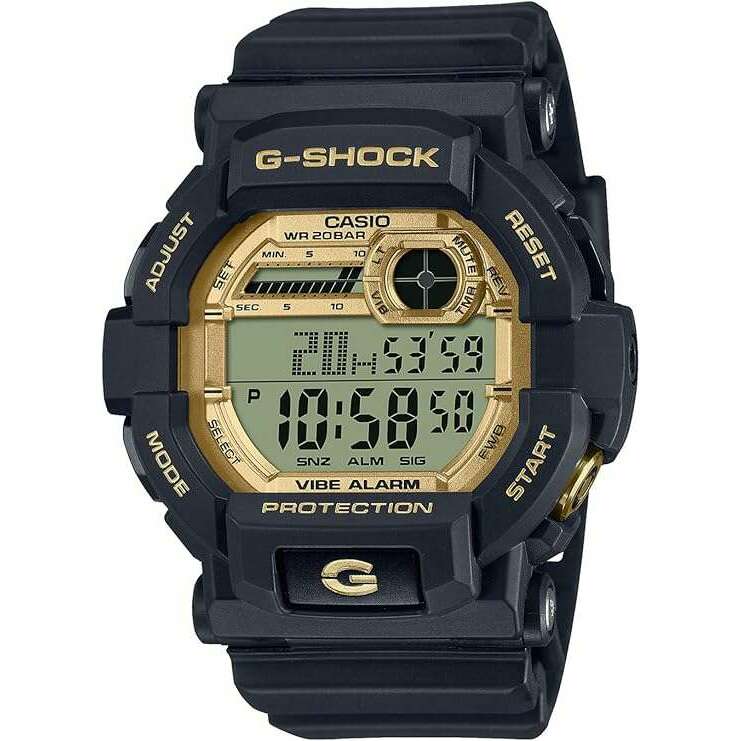 CASIO G-SHOCK WEB EXCLUSIVE DIGITAL DIAL BLACK & GOLD MEN WATCH GD-350 -  ROOK JAPAN