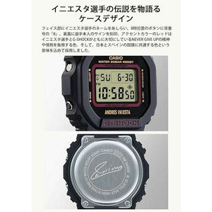 ROOK JAPAN:CASIO G-SHOCK ANDRES INIESTA SIGNATURE MODEL DIGITAL BLACK MEN WATCH DW-5600AI-1JR,JDM Watch,Casio G-Shock