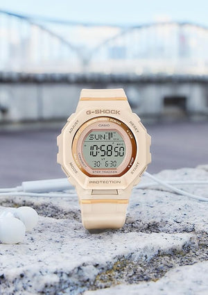 CASIO G-SHOCK BLUETOOTH DAY-DATE DIGITAL PINK LADIES WATCH GMD-B300-4JF