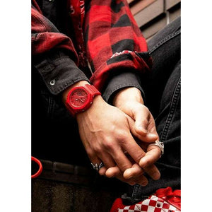 ROOK JAPAN:CASIO G-SHOCK CARBON CORE GUARD RUBBER STRAP ALL RED MEN WATCH GA-2100-4AJF,JDM Watch,Casio G-Shock