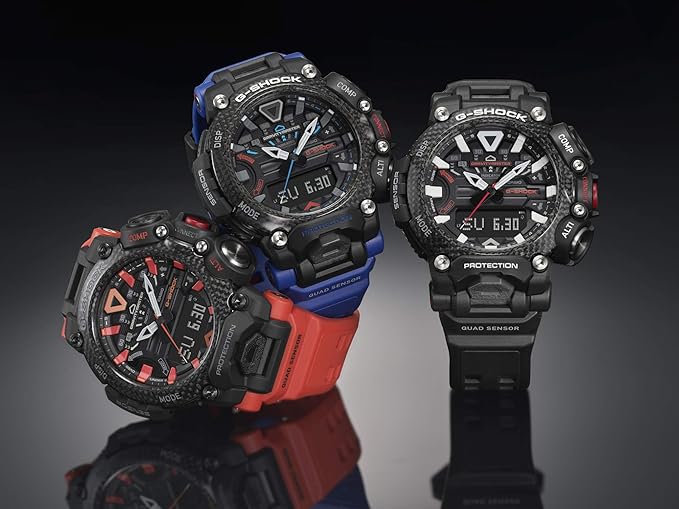 CASIO G-SHOCK GRAVITYMASTER BLUETOOTH CARBON CORE GUARD BLUE MEN WATCH GR-B200-1A2JF