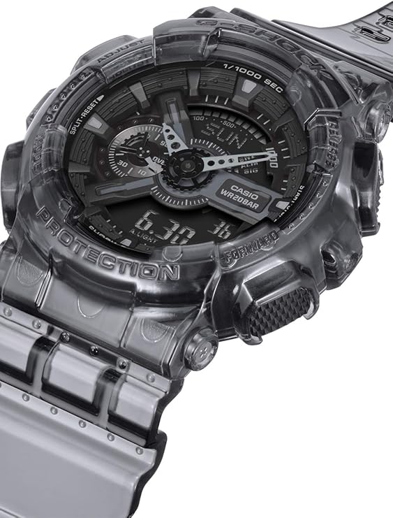 CASIO G-SHOCK SKELETON SERIES GREY ANALOG DIGITAL MEN WATCH GA-110SKE-8AJF