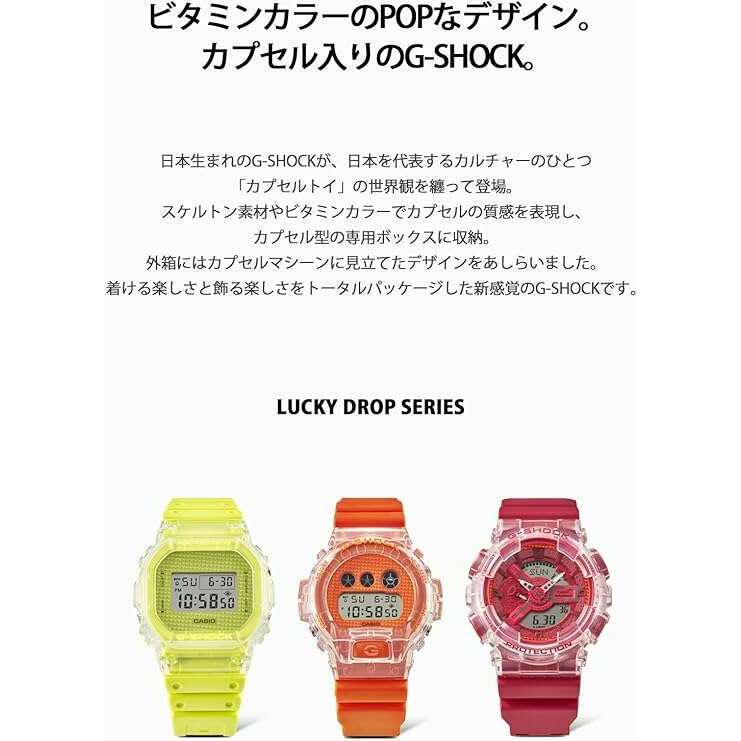 ROOK JAPAN:CASIO G-SHOCK LUCKY DROP SERIES LIMITED MODEL RED MEN WATCH GA-110GL-4AJR,JDM Watch,Casio G-Shock