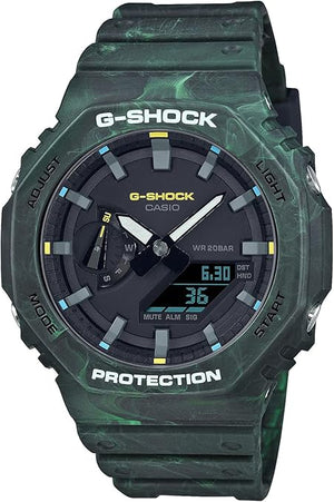 CASIO G-SHOCK MYSTIC FOREST SERIES ANALOG DIGITAL GREEN MEN WATCH GA-2100FR-3AJF