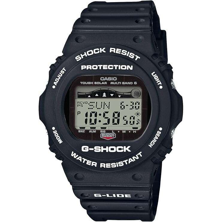 ROOK JAPAN:CASIO G-SHOCK G-LIDE SOLAR BLACK RUBBER STRAP GREY DIGITAL DIAL MEN WATCH GWX-5700CS-1JF,JDM Watch,Casio G-Shock