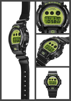 CASIO G-SHOCK CRAZY COLORS 2024 DIGITAL DIAL BLACK & LIME GREEN MEN WATCH DW-6900RCS-1JF