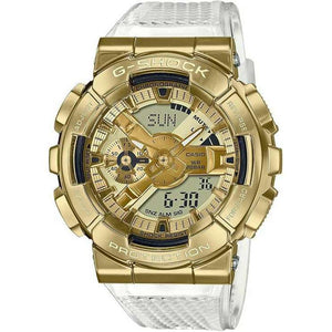 ROOK JAPAN:CASIO G-SHOCK METAL COVERED CLEAR & GOLD ANALOG DIGITAL MEN WATCH GM-110SG-9AJF,JDM Watch,Casio G-Shock