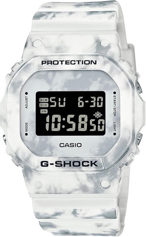 CASIO G-SHOCK GRUNGE SNOW CAMOUFLAGE DIGITAL WHITE MEN WATCH DW-5600GC-7JF