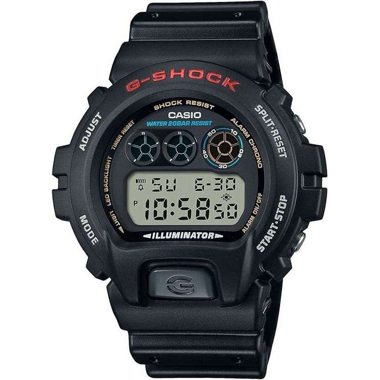 ROOK JAPAN:CASIO G-SHOCK DAY-DATE DIGITAL DIAL BLACK RESIN STRAP MEN WATCH DW-6900U-1JF,JDM Watch,Casio G-Shock