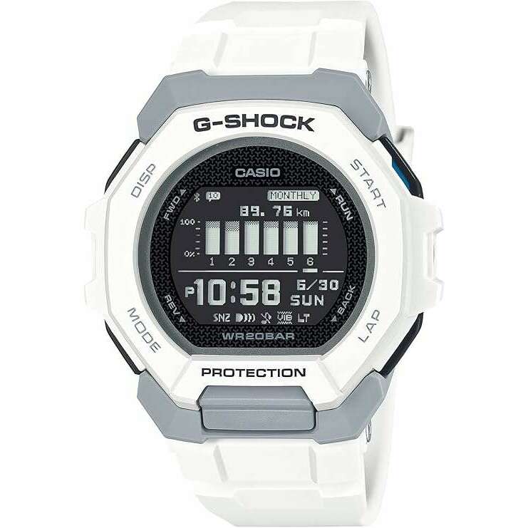 ROOK JAPAN:CASIO G-SHOCK G-SQUAD BLUETOOTH DAY-DATE DIGITAL WHITE MEN WATCH GBD-300-7JF,JDM Watch,Casio G-Shock