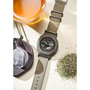 ROOK JAPAN:CASIO G-SHOCK WEB-EXCLUSIVE BLUETOOTH FABRIC STRAP KHAKI GREY MEN WATCH GA-B2100CT-5AJF,JDM Watch,Casio G-Shock