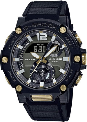 CASIO G-SHOCK G-STEEL SOLAR SMARTPHONE-LINKED BLACK & GOLD MEN WATCH GST-B300B-1AJF