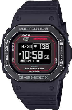 CASIO G-SHOCK G-SQUAD WEB-EXCLUSIVE BLUETOOTH BLACK & RED MEN WATCH DW-H5600MB-1A4JR