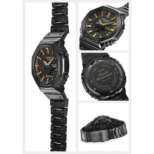 ROOK JAPAN:CASIO G-SHOCK FULL METAL BLACK & ORANGE YELLOW BLUE MEN WATCH GM-B2100BPC-1AJF,JDM Watch,Casio G-Shock