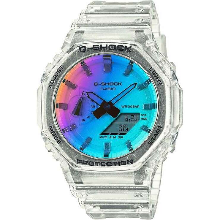 ROOK JAPAN:CASIO G-SHOCK IRIDESCENT COLOR SERIES CLEAR SKELETON MEN WATCH GA-2100SRS-7AJF,JDM Watch,Casio G-Shock