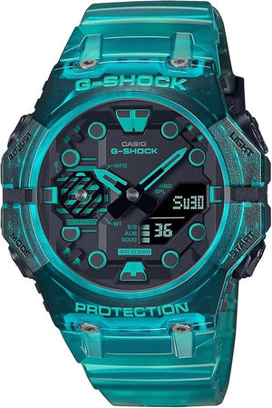 CASIO G-SHOCK BLUETOOTH TURQUOISE BLUE SKELETON LIMITED MODEL MEN WATCH  GA-B001G-2AJF