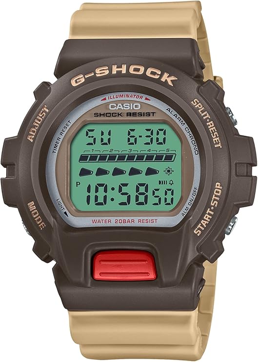 CASIO G-SHOCK VINTAGE PRODUCT COLORS SEPIA & BEIGE DIGITAL MEN WATCH DW-6600PC-5JF