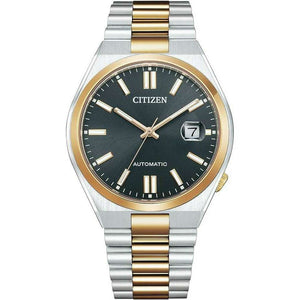 ROOK JAPAN:CITIZEN TSUYOSA COLLECTION AUTOMATIC SILVER & DARK MEN WATCH NJ0154-80H,JDM Watch,Citizen Collection