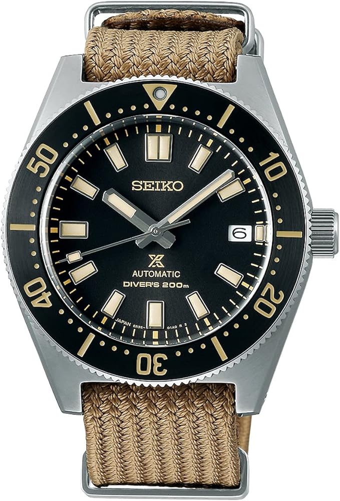 SEIKO PROSPEX DIVER'S 1965 MECHANICAL INTERCHANGEABLE FABRIC STRAP MEN WATCH SBDC141