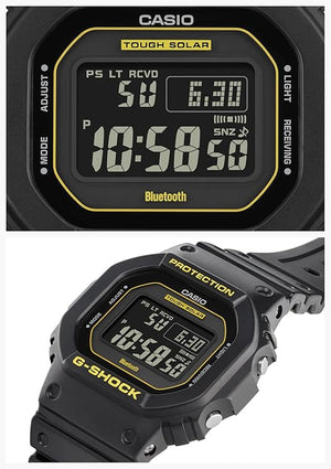 CASIO G-SHOCK CAUTION YELLOW SERIES DAY-DATE DIGITAL BLACK MEN WATCH GW-B5600CY-1JF