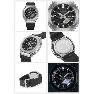 ROOK JAPAN:CASIO G-SHOCK METAL COVERED BLUETOOTH SOLAR BLACK RUBBER STRAP MEN WATCH GBM-2100-1AJF,JDM Watch,Casio G-Shock