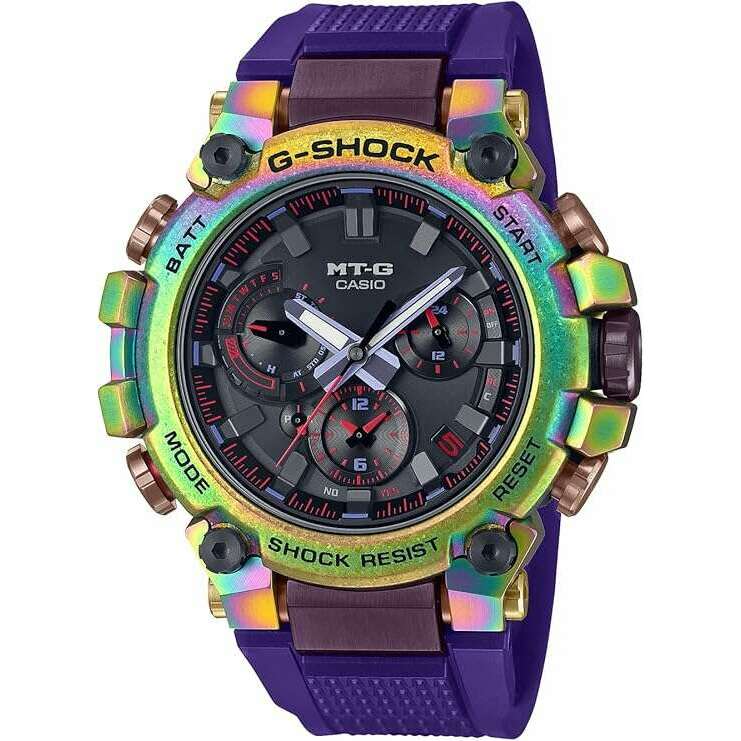 ROOK JAPAN:CASIO G-SHOCK MT-G BLUETOOTH RADIO SOLAR PURPLE SKELETON MEN WATCH MTG-B3000PRB-1AJR,JDM Watch,Casio G-Shock