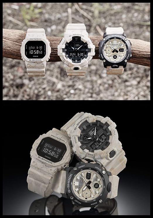 CASIO G-SHOCK EARTH TONED COLOR SERIES DIGITAL BEIGE MEN WATCH DW-5600WM-5JF