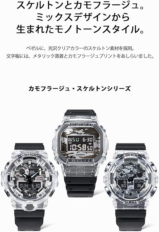 CASIO G-SHOCK CAMOUFLAGE SKELETON SERIES LIMITED MODEL MEN WATCH DW-5600SKC-1JF