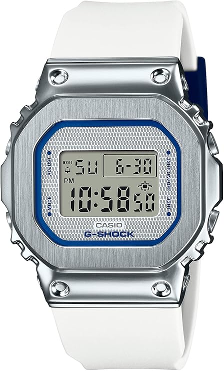 CASIO G-SHOCK PRECIOUS HEART SELECTION MID-SIZE MODEL METAL COVERED WHITE MEN WATCH GM-S5600LC-7JF