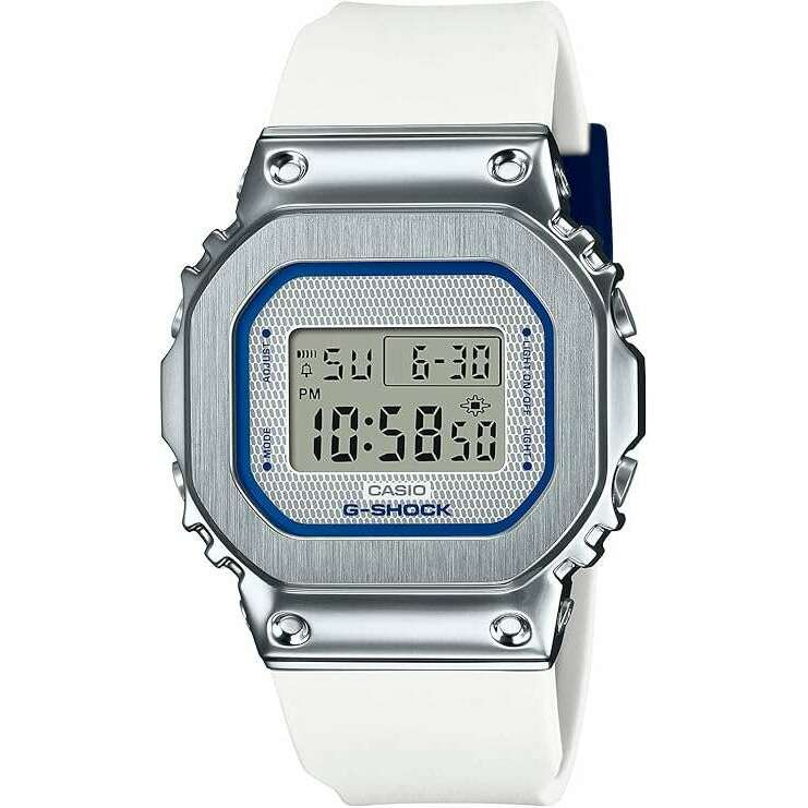 ROOK JAPAN:CASIO G-SHOCK PRECIOUS HEART SELECTION MID-SIZE MODEL METAL COVERED WHITE MEN WATCH GM-S5600LC-7JF,JDM Watch,Casio G-Shock