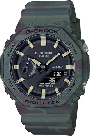 CASIO G-SHOCK INTERCHANGEABLE PARTS GREEN & ORANGE MEN WATCH GAE-2100WE-3AJR