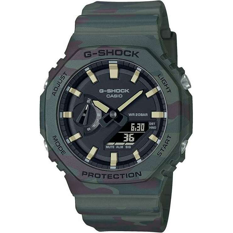 ROOK JAPAN:CASIO G-SHOCK INTERCHANGEABLE PARTS GREEN & ORANGE MEN WATCH GAE-2100WE-3AJR,JDM Watch,Casio G-Shock