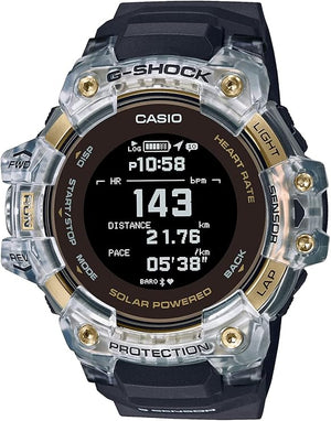 CASIO G-SHOCK G-SQUAD BLACK & GOLD DIGITAL MEN WATCH GBD-H1000-1A9JR