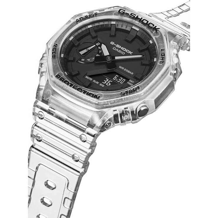 ROOK JAPAN:CASIO G-SHOCK SKELETON SERIES DAY-DATE TRANSPARENT MEN WATCH GA-2100SKE-7AJF,JDM Watch,Casio G-Shock