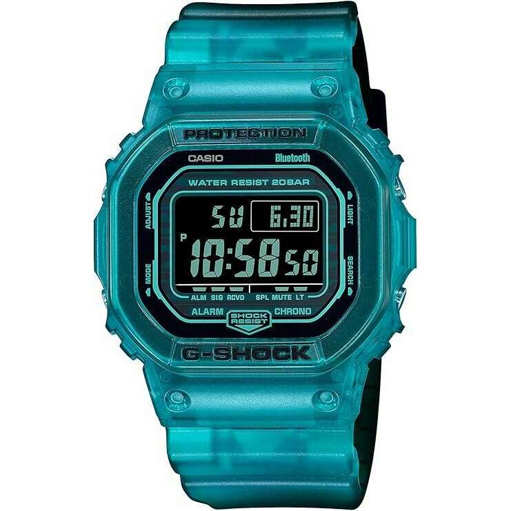 ROOK JAPAN:CASIO G-SHOCK BLUETOOTH TURQUOISE BLUE SKELETON DIGITAL MEN WATCH DW-B5600G-2JF,JDM Watch,Casio G-Shock