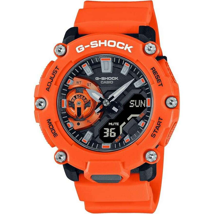 ROOK JAPAN:CASIO G-SHOCK ANALOG DIGITAL ORANGE MEN WATCH GA-2200M-4AJF,JDM Watch,Casio G-Shock