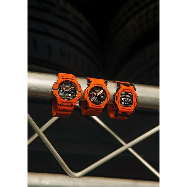 ROOK JAPAN:CASIO G-SHOCK BLUETOOTH DAY-DATE ANALOG DIGITAL DIAL ORANGE STRAP MEN WATCH GA-B001FL-4AJF,JDM Watch,Casio G-Shock