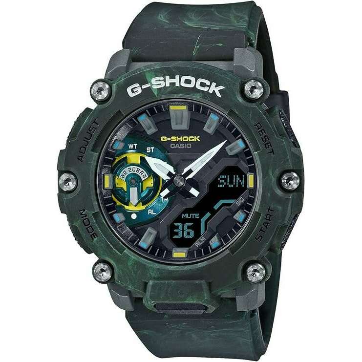 ROOK JAPAN:CASIO G-SHOCK MYSTIC FOREST SERIES ANALOG DIGITAL GREEN MEN WATCH GA-2200MFR-3AJF,JDM Watch,Casio G-Shock