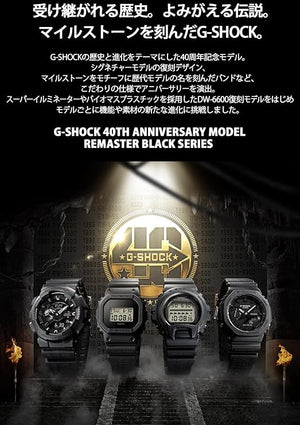 CASIO G-SHOCK 40TH ANNIVERSARY REMASTER BLACK SERIES MEN WATCH GA-2140RE-1AJR