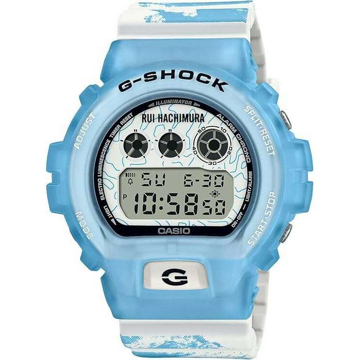 ROOK JAPAN:CASIO G-SHOCK RUI HACHIMURA SIGNATURE DIGITAL WHITE & BLUE MEN WATCH DW-6900RH-2JR,JDM Watch,Casio G-Shock