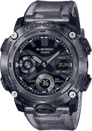 CASIO G-SHOCK SKELETON SERIES ANALOG DIGITAL BLACK & GREY MEN WATCH GA-2000SKE-5AJF