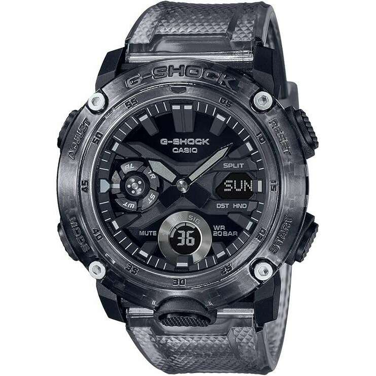 ROOK JAPAN:CASIO G-SHOCK SKELETON SERIES ANALOG DIGITAL BLACK & GREY MEN WATCH GA-2000SKE-5AJF,JDM Watch,Casio G-Shock