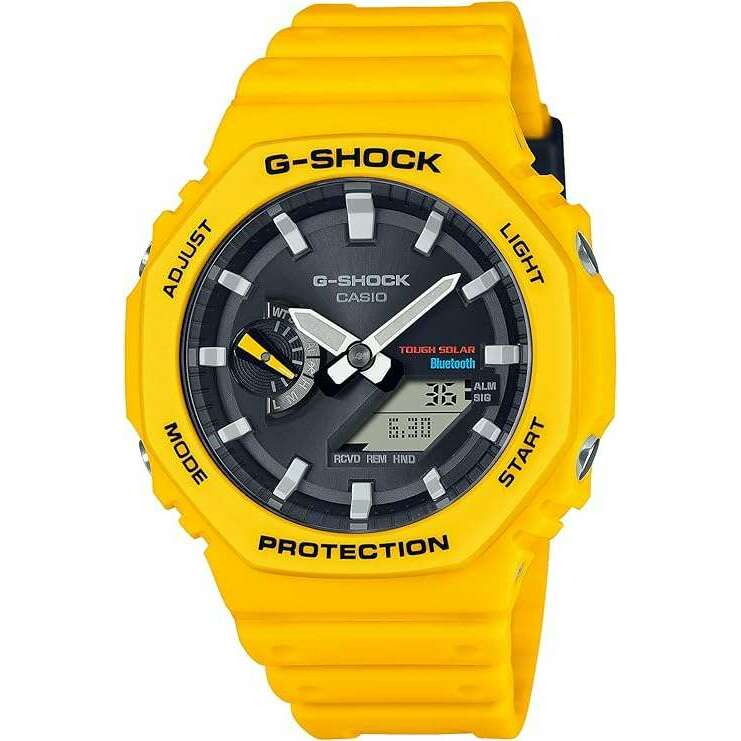 ROOK JAPAN:CASIO G-SHOCK BLUETOOTH SOLAR ANALOG DIGITAL DIAL YELLOW MEN WATCH GA-B2100C-9AJF,JDM Watch,Casio G-Shock