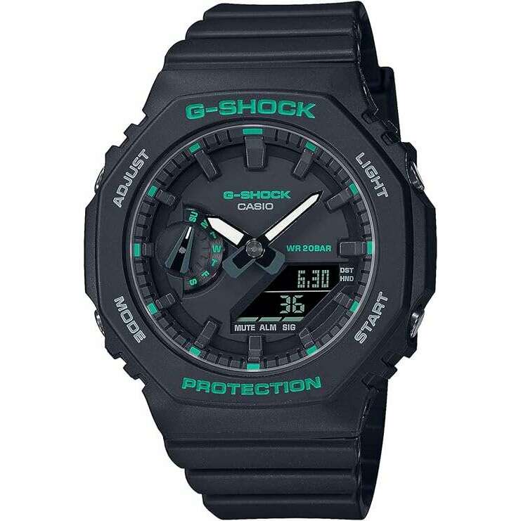 ROOK JAPAN:CASIO G-SHOCK MID-SIZE MODEL ANALOG DIGITAL BLACK & GREEN LADIES WATCH GMA-S2100GA-1AJF,JDM Watch,Casio G-Shock