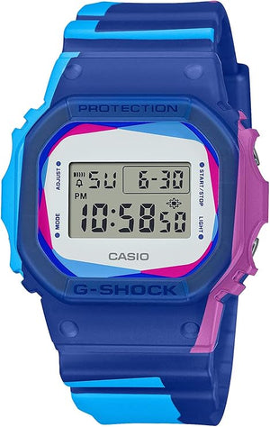 CASIO G-SHOCK INTERCHANGEABLE PARTS WHITE / MULTICOLORED MEN WATCH DWE-5600PR-2JR