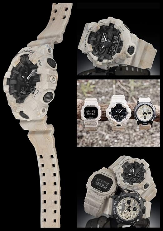 CASIO G-SHOCK EARTH TONED COLOR SERIES BEIGE ANALOG DIGITAL MEN WATCH GA-700WM-5AJF